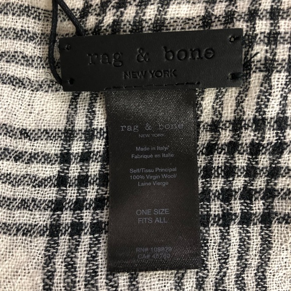 ❤️SOLD❤️Rag & Bone Nassau Wool Light Fringe Scarf - Picture 4 of 4